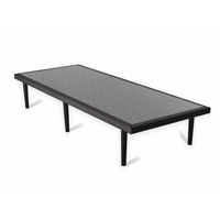 Base para Cama Box Solteiro Float Mescla Chumbo 88 cm