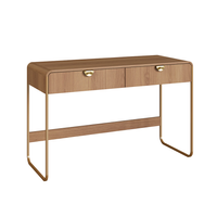 Escrivaninha Luna 2 Gavetas Hanover e Dourado
