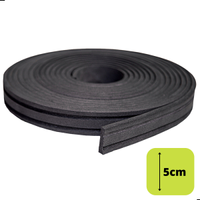 Rodapé Autocolante Flexível - Boiserie Roda Meio Moldura Eva - 5cm 5 Metros