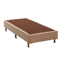 Base para Cama Box Solteiro Camurça II Creme