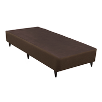 Base para Cama Box Solteiro Linen (23x88x188) Marrom