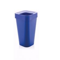 Cesto De Lixo Azul Com Aro Casa Ou Escritório 15 Litros