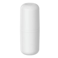 Porta Escova de Dentes com Tampa Branco Fosco Bold para Banh