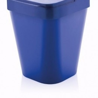 Lixeira Azul Com Tampa Capacidade 10 L De Polipropileno
