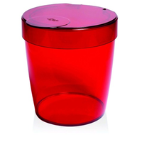 Lixeira 5 Litros Vermelho Para Banheiro Cozinha Ou Com Tampa