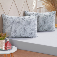 Jogo de Cama Solteiro Dreams Malha 100% Algodão 88x188x25cm Cinza