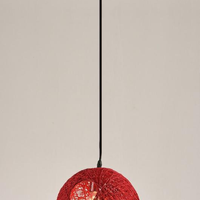 Lustre Pendente Grape Vine Pelegrin PEL-074 Vime Vermelho