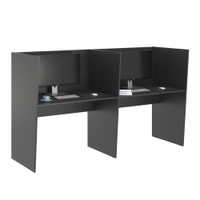 Guiche de Trabalho 2 Lugares Grecia Preto Onix