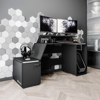 Mesa Gamer XT Racer Space Two 1 PT Preta e Branca