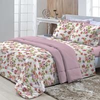 Edredon Dupla Face Casal 180 fios Innovare Clara 1 peça Textil Lar