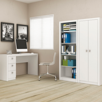 Conjunto Escritório Completo 3 Peças CJ5 Branco Tecno Mobili