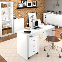 Conjunto Escritório Completo 5 Peças CJ20 Branco Tecno Mobili