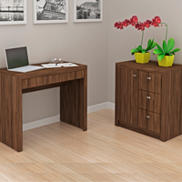 Conjunto Escritório 02 Peças CJ11 Nogal Tecno Mobili