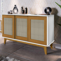 Buffet Detroit 3 Portas Branco / Madeira - Tebarrot