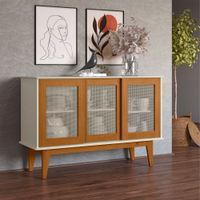 Buffet Valencia com 3 Portas Off White Nature
