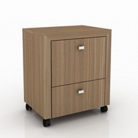 Gaveteiro para Escritório Home Office ME4112 MDP Amendoa G69 - Gran Belo