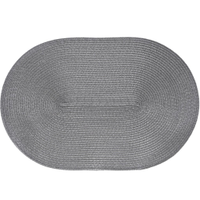 Lugar Americano Requinte Oval 30x45cm Chumbo