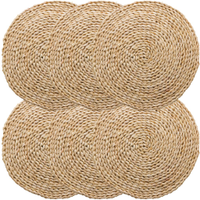 Jogo 6 Americano Fibra Natural Estilo Rústico 38cm