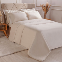 Kit Colcha Queen 300 Fios Classic 240x260cm Latte