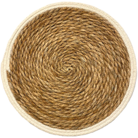Lugar Americano Rústico Colors Fibra Natural 38cm Branco