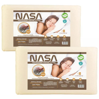 Kit 2 Travesseiros NASA Viscoelástico Médio 60x40 cm