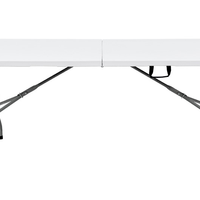 Mesa Dobrável Tipo Maleta Prática e Durável 180x70cm Branca - WAW Design