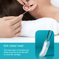24Pcs Disposable Silicone Ear Wax Remover Tool, Adhesive Earpick for Safe & Hygienic Cleaning, Painless, Portable Ear Care Kit