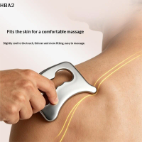 【H】Stainless Steel Gua Sha Massage Tool Ergonomic Scraping Massager For Muscle Relief And Body Therapy