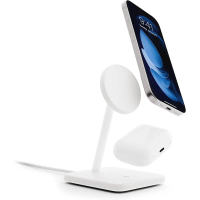Wireless Charging Station for iPhone 15/14/13/12 Pro/Max, AirPods Pro/3/2, White
