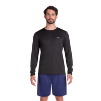 Camiseta Essential Manga Longa Olympikus M Preto
