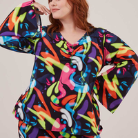 Blusa Manga Longa Estampa Cósmica