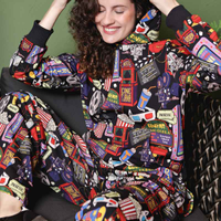 Blusa Moletom Feminina Capuz Estampa Cinema