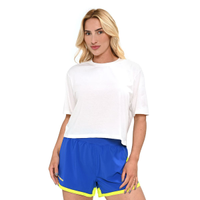 Camiseta Comfy Tape Olympikus Feminina GG Bege