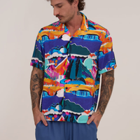 Camisa Manga Curta Estampa Digitopia