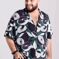 Camisa Manga Curta Estampada Lima Limão