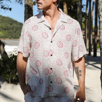 Camisa Manga Curta Masculina Estampa Pitaya