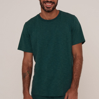 Camiseta Malha Flamê Verde Esmeralda
