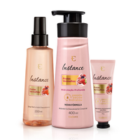 Combo Frutas Vermelhas: Spray Desodorante Colônia 200ml + Hidratante Corporal 400ml + Creme Para Mãos 30g
