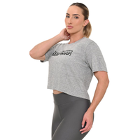 Camiseta Box Graphic Olympikus Feminina GG Cinza