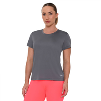 Camiseta Runner Manga Curta 1.0 Olympikus Feminina G Cinza