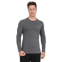 Camiseta Manga Longa Flex Compression Olympikus Masculina GG Cinza