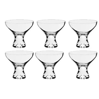6 Taças para Sobremesa em Vidro 330ml Vega