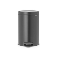 Lixeira em Aço 12 Litros New Icon Brabantia Preto
