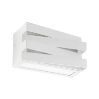 Arandela Aluminio Retangular Ip54 Trama - BRANCO
