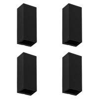 Kit 4 Arandelas Led Abs 5W 3000K Ip65 0 A 60° Block