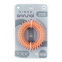 Brinquedo Cães Argola com Textura Oikos Rosa