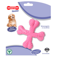 Brinquedo Mordedor Spinner Filhotes Rosa Odontopet