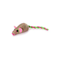 Brinquedo Gatos Mimo Ratinho Corda Rosa