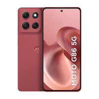 Smartphone Motorola Moto g86 5G 256GB 24GB (8GB RAM+16GB Ram Boost) Tela 1.5K pOLED, 50MP Sony camera OIS Moto AI, videos em 4K, IP68 + IP69 - Vermelho