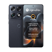 Smartphone Motorola Signature 5G 512GB 512GB 24GB (12GB RAM + 12GB RAM Boost), 3 cameras 50MP Sony Lytia e Zoom 100x, Tela 1.5K extreme Amoled 165hz - Preto